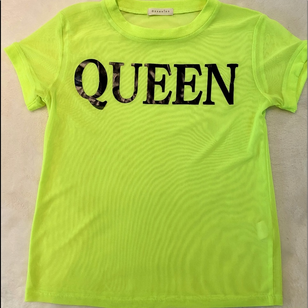 QUEEN green, mesh top